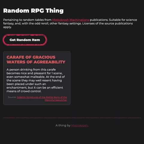 Screenshot of Random RPG Thing
