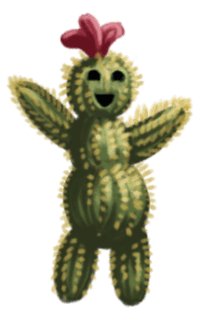 Super cute tiny cactus kid.