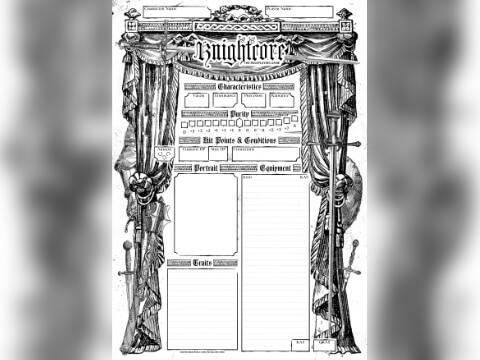 Thumbnail of Knightcore character sheet