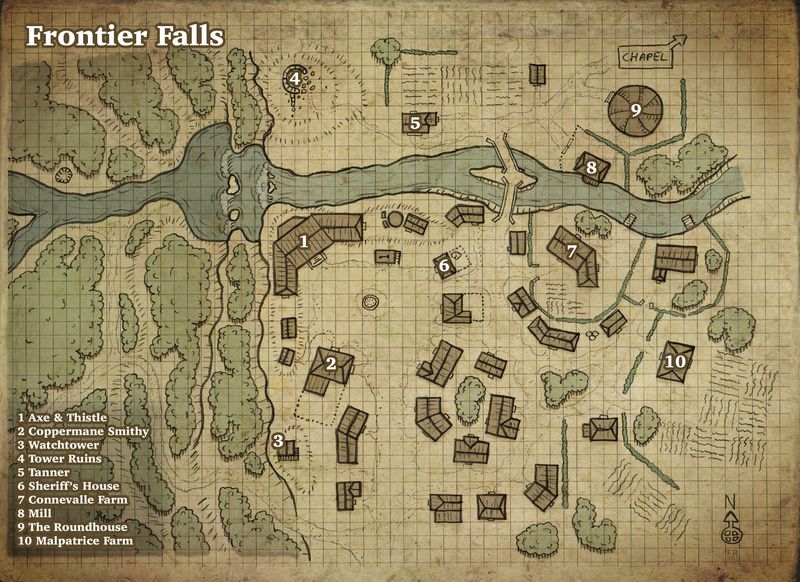 Map of Frontier Falls