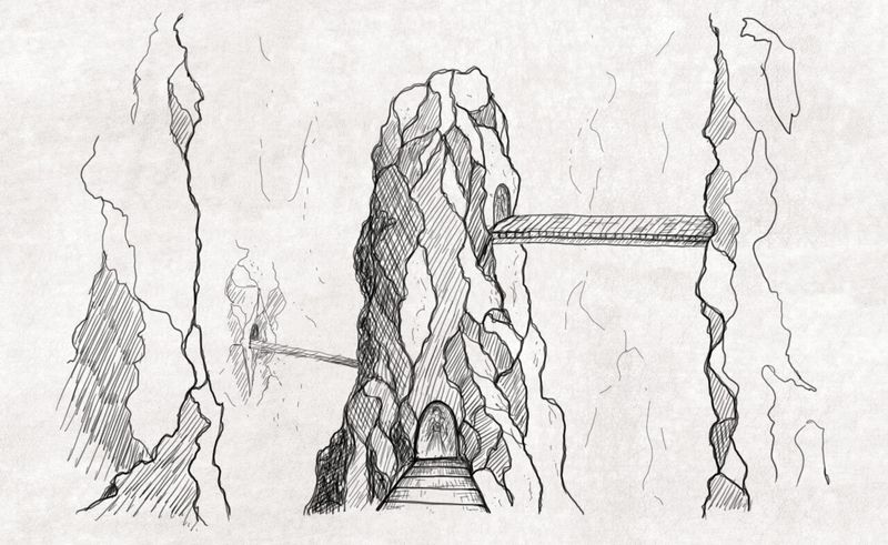 Attempted drawing of a cave
