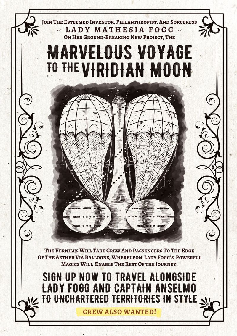 Poster advertising the expedition.