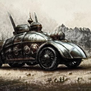 Fantasy vehicle artist impression.