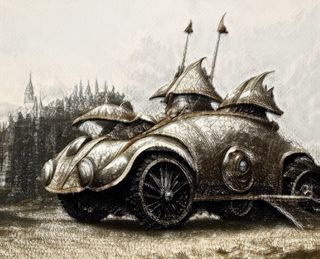 Fantasy vehicle artist impression.